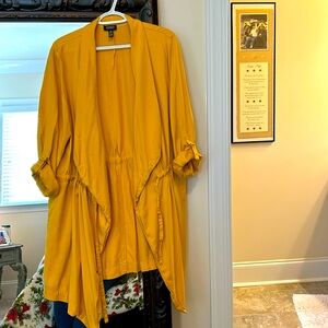 Mustard Yellow Cotton Blazer/cardigan💛